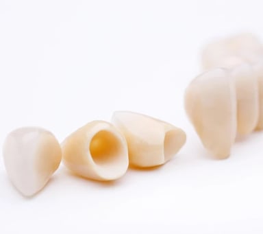 Dental prosthetics in various shapes